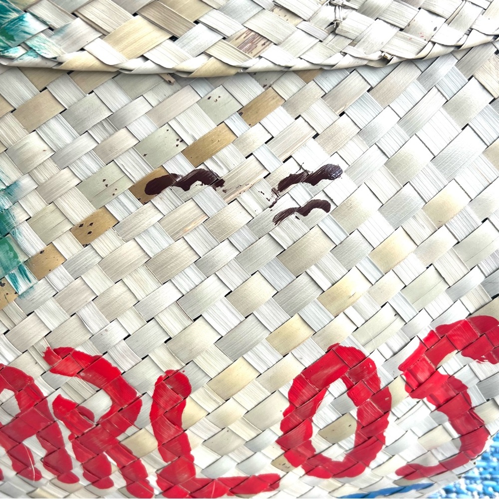 Carlos Haiti Palm Tree Leaf Tote Handmade Good Condition - Picture 7 of 7